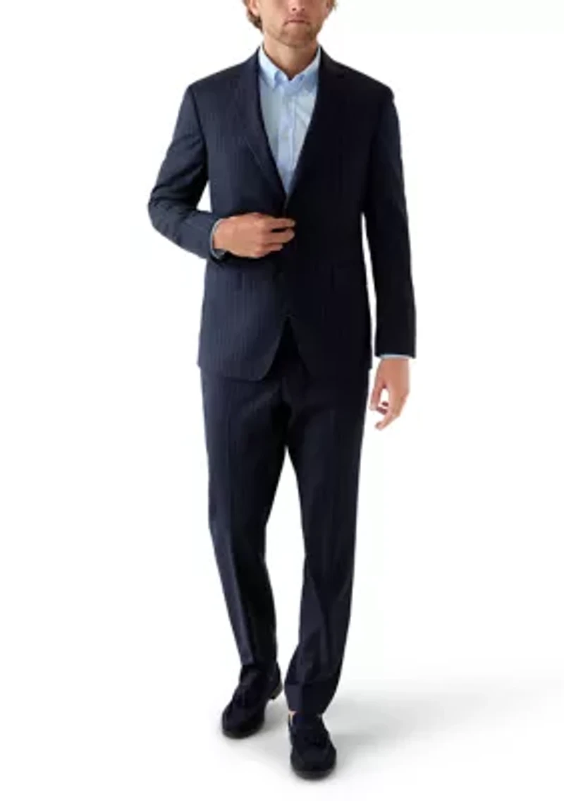 Navy Stripe Suit Separate Jacket