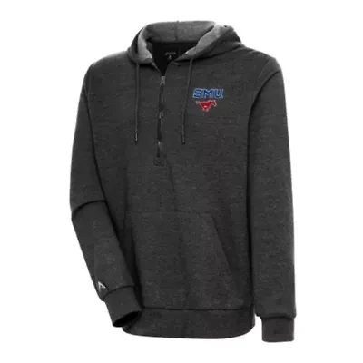 NCAA SMU Mustangs Men's Action Quarter Zip Hood