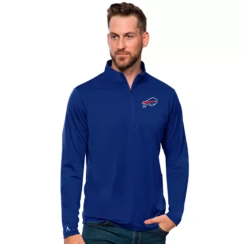 NFL Buffalo Bills Men's Tribute 1/4 Zip Pullover