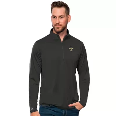 NFL New Orleans Saints Men's Tribute 1/4 Zip Pullover
