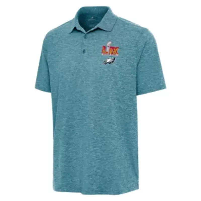 Antigua NFL Philadelphia Eagles SB LIX 2025 M's Par 3 Polo