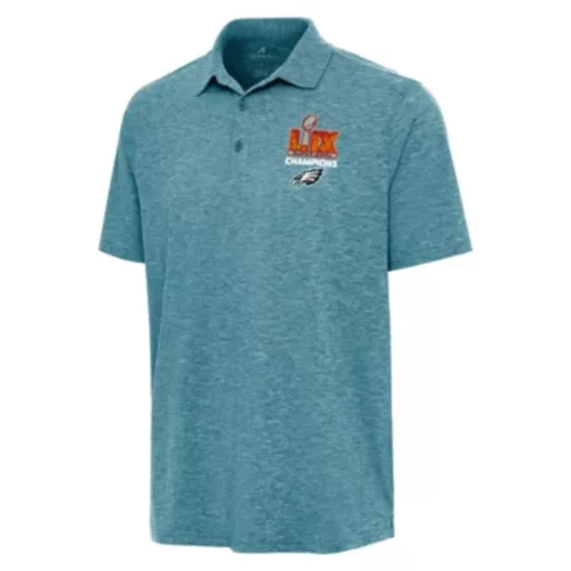 Antigua NFL Philadelphia Eagles SB LIX Champions 2025 Men's Par 3 Polo
