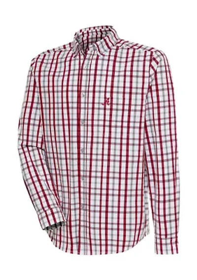 NCAA Alabama Crimson Tide Plaid Woven Shirt