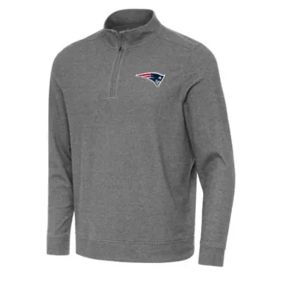 Antigua NFL New England Patriots Men's Subtle 1/4 Zip Pullover