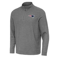 Antigua NFL New England Patriots Men's Subtle 1/4 Zip Pullover