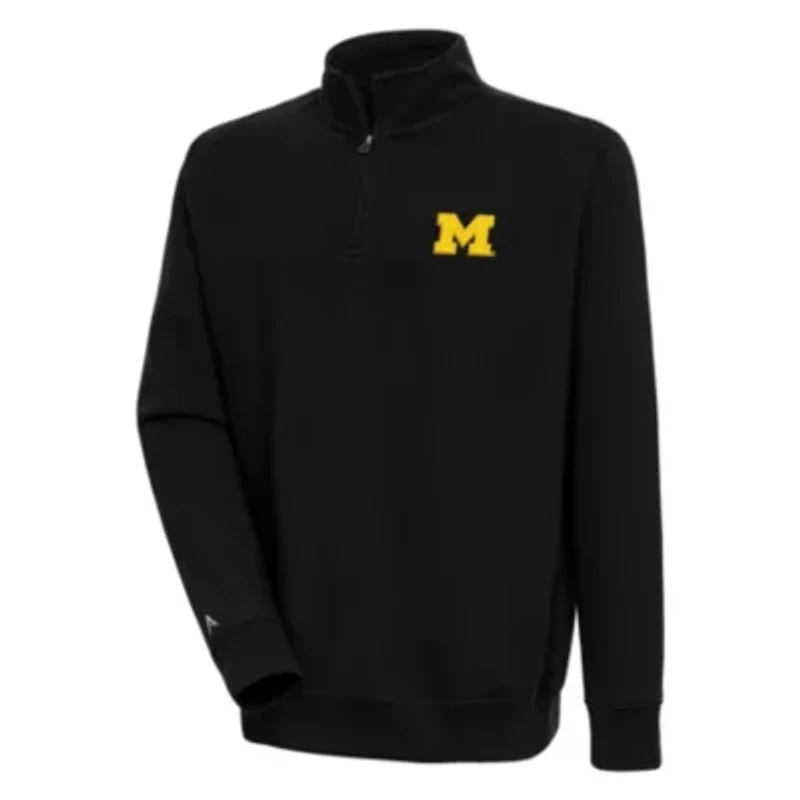 NCAA Michigan Wolverines Victory Quarter-Zip Pullover Top