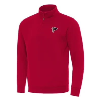 Antigua NFL Atlanta Falcons Men's Victory 1/4 Zip Mock Pullover