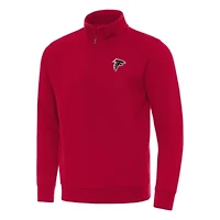 Antigua NFL Atlanta Falcons Men's Victory 1/4 Zip Mock Pullover