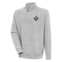 Antigua NFL New Orleans Saints Men's Victory 1/4 Zip Mock Pullover