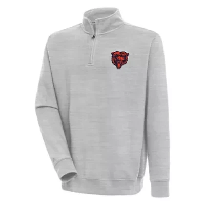 Antigua NFL Chicago Bears Men's Victory 1/4 Zip Mock Pullover