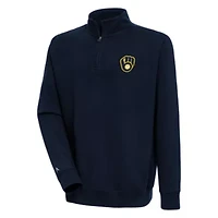 MLB Milwaukee Brewers Victory Quarter-Zip Pullover Top