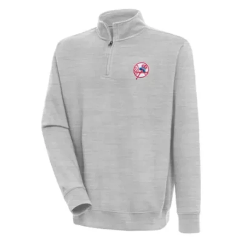 MLB New York Yankees Men's Victory 1/4 Zip Mock Pullover