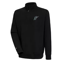 MLB Miami Marlins Men's Victory 1/4 Zip Mock Pullover