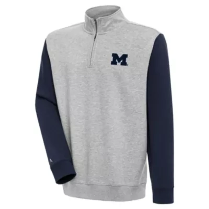 NCAA Michigan Wolverines Victory Quarter-Zip Pullover Top