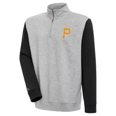 MLB Pittsburgh Pirates Victory Colorblock Quarter-Zip Pullover Top