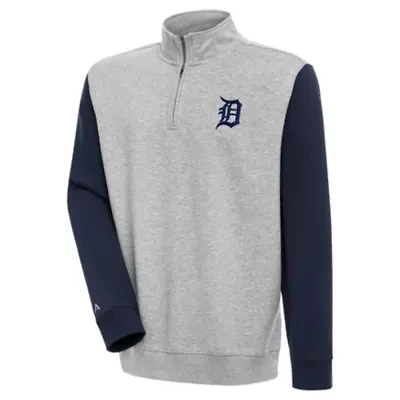 MLB Detroit Tigers Victory Colorblock Quarter-Zip Pullover Top