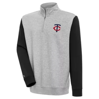 MLB Minnesota Twins Victory Colorblock Quarter-Zip Pullover Top