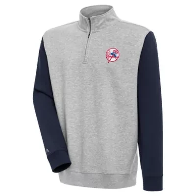 MLB New York Yankees Men's Victory CB 1/4 Zip Mock Pullover