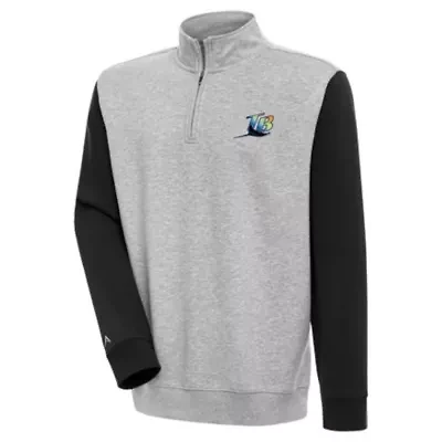 MLB Tampa Bay Rays Men's Victory CB 1/4 Zip Mock Pullover