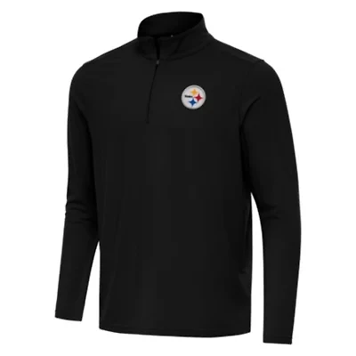 Antigua NFL Pittsburgh Steelers Men's Intent 1/4 Zip Pullover