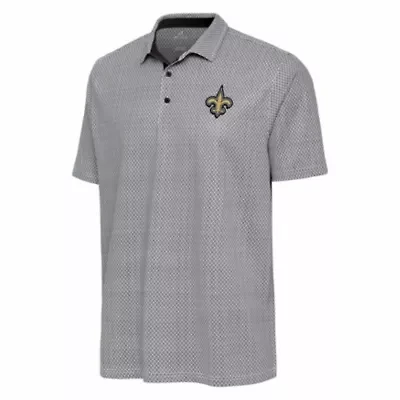 Antigua NFL New Orleans Saints Men's Intersect Polo