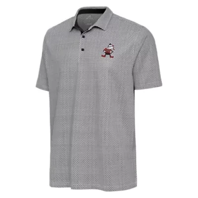 Antigua NFL Cleveland Browns ''Brownie Hands on Hip'' Classic Men's Intersect Polo