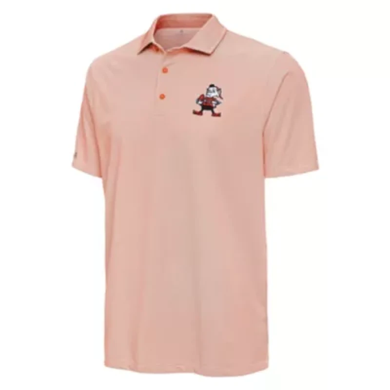 Antigua NFL Cleveland Browns ''Brownie Hands on Hip'' Classic Men's Pave Polo