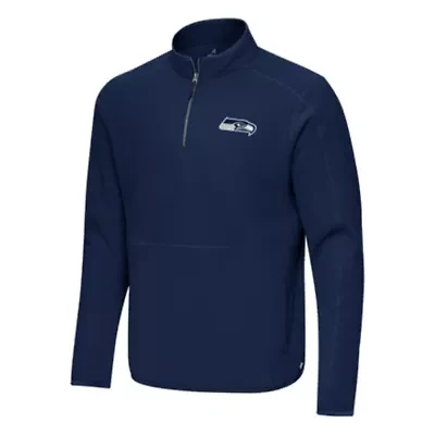 Antigua NFL Seattle Seahawks Men's Step Up 1/4 Zip Pullover