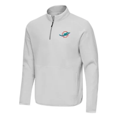 Antigua NFL Miami Dolphins Men's Step Up 1/4 Zip Pullover