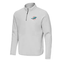 Antigua NFL Miami Dolphins Men's Step Up 1/4 Zip Pullover