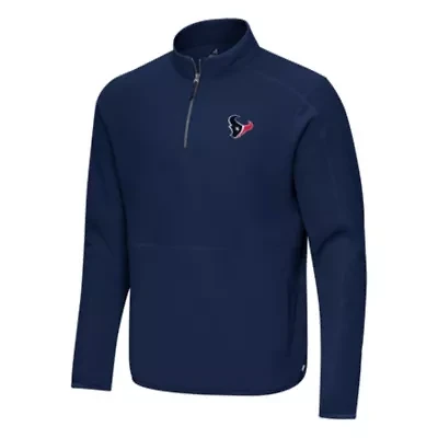 Antigua NFL Houston Texans Men's Step Up 1/4 Zip Pullover