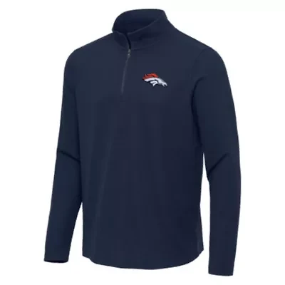 Antigua NFL Denver Broncos Men's Sync 1/4 Zip Pullover