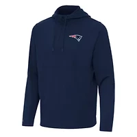 Antigua NFL New England Patriots Men's Connected 1/4 Zip Hood