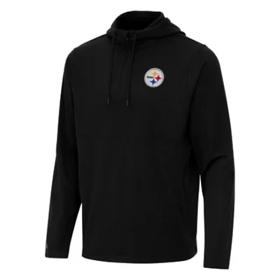 Antigua NFL Pittsburgh Steelers Men's Connected 1/4 Zip Hood