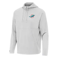 Antigua NFL Miami Dolphins Men's Connected 1/4 Zip Hood