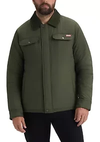 Men’s Bell Quilted Sherpa Jacket with Corduroy Trims
