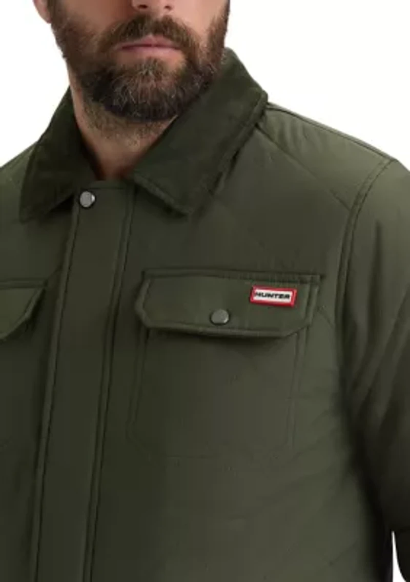 Men’s Bell Quilted Sherpa Jacket with Corduroy Trims