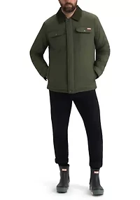 Men’s Bell Quilted Sherpa Jacket with Corduroy Trims