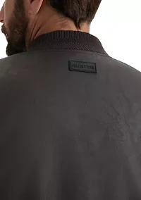 Men’s Dawson Textured Vegan Leather Jacket with Flannel Plaid Lining