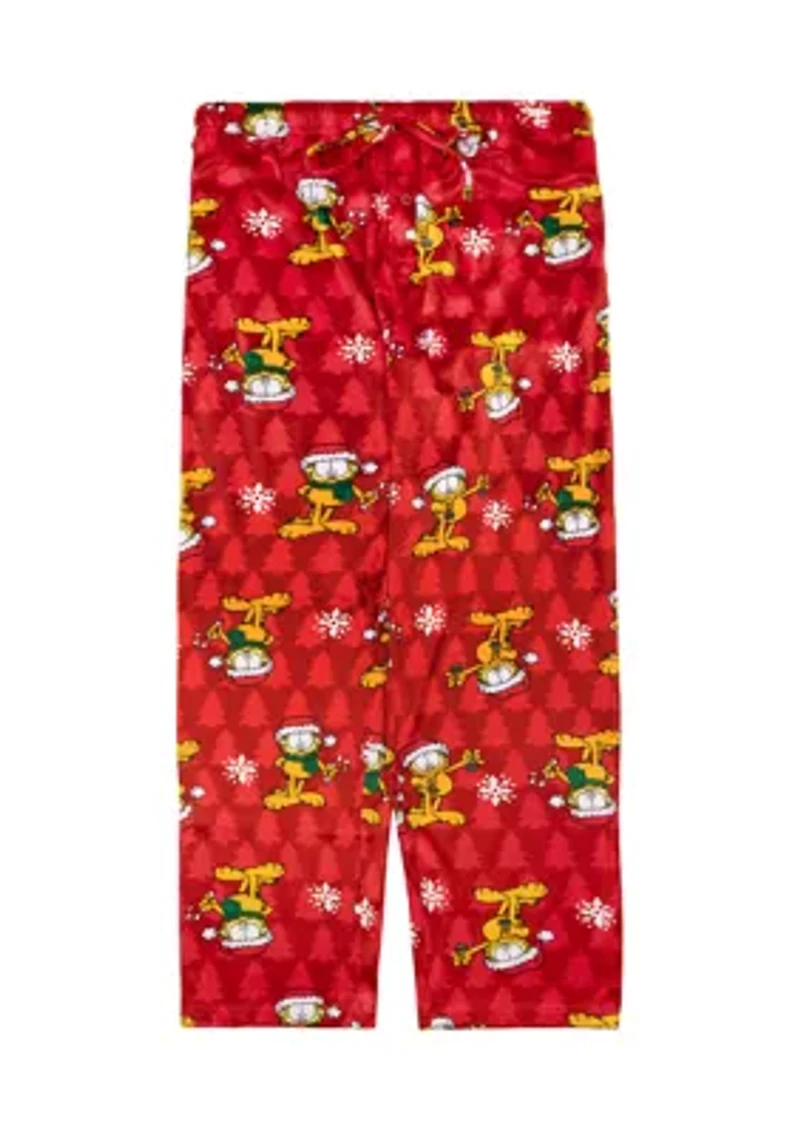 Men's Garfield Trim the Tree Pajama Pants