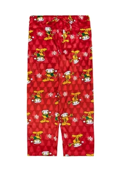 Men's Garfield Trim the Tree Pajama Pants