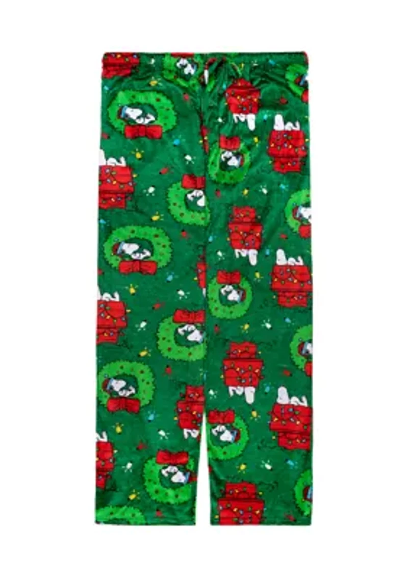 Men's Shiny Snoopy Pajama Pants