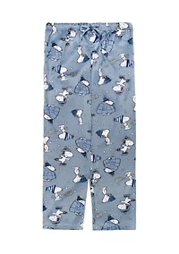 Men's Snoopy Snow Pajama Pants