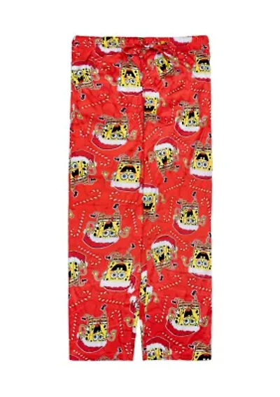 Men's Candy Cane SpongeBob Pajama Pants
