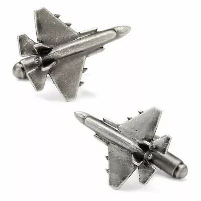 3D Military Jet Cufflinks
