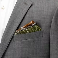 Antique Clock Gradient Pocket Square