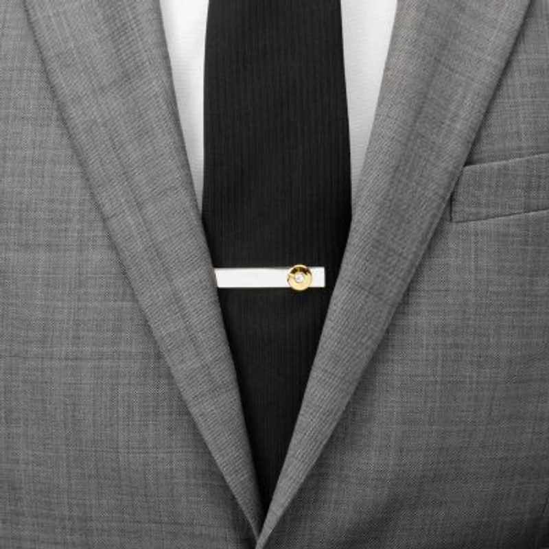 Bullet Silver Tie Bar