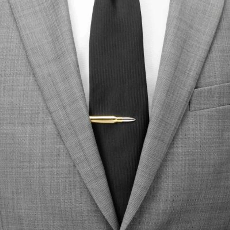 50 Cal Bullet Tie Clip