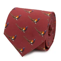 Pheasant Burgundy Men's Tie