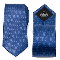 Pi Mathematics Symbol Blue Men's Tie